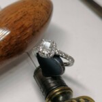 Material 950 Platin - Steine Diamant oval Brillanten