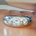 Material 950 Platin Feingold - Steine Brillanten